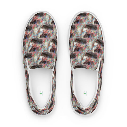 Women’s slip-on canvas shoes - Elephant