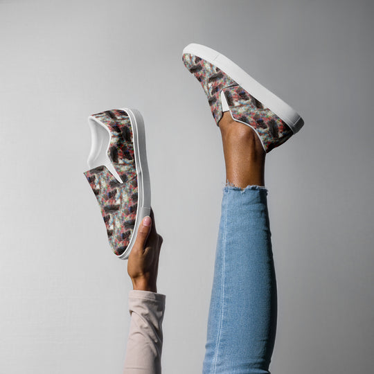 Women’s slip-on canvas shoes - Elephant