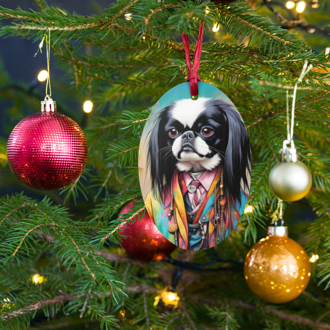 Wooden ornaments-Japanese Chin