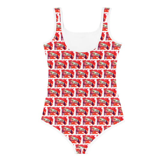 All-Over Print Kids Swimsuit - Flamingo