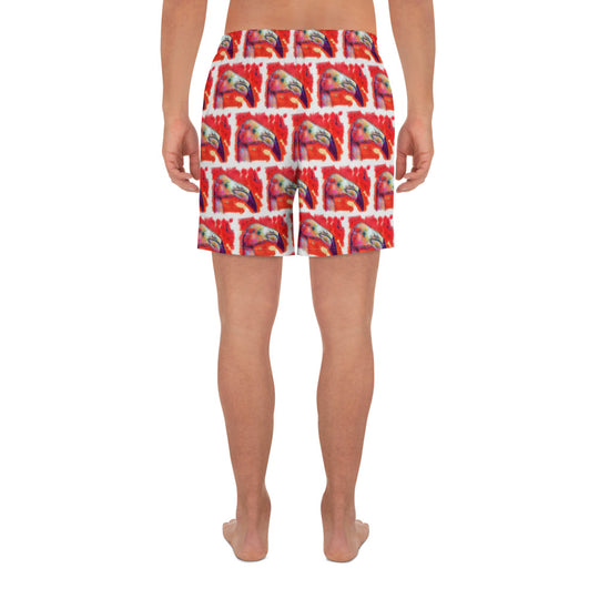 Men's Recycled Athletic Shorts - Flamingo