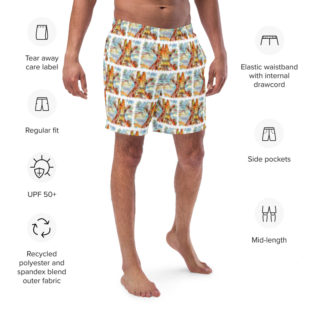 Men's swim trunks - Giraffe