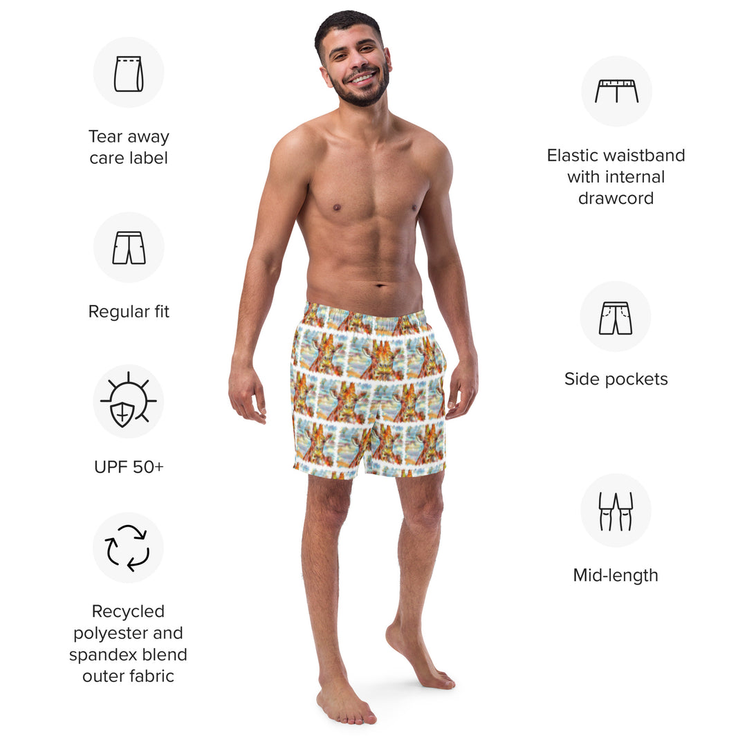Men's swim trunks - Giraffe