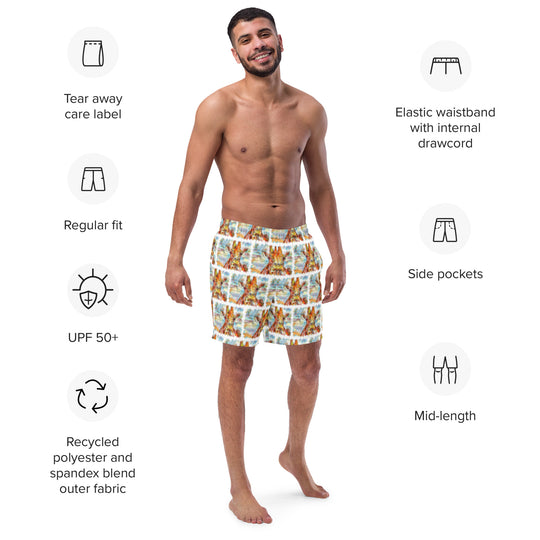 Men's swim trunks - Giraffe