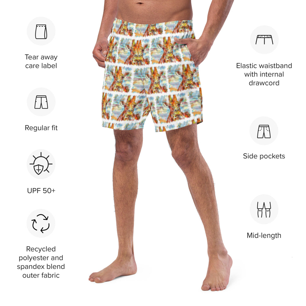 Men's swim trunks - Giraffe