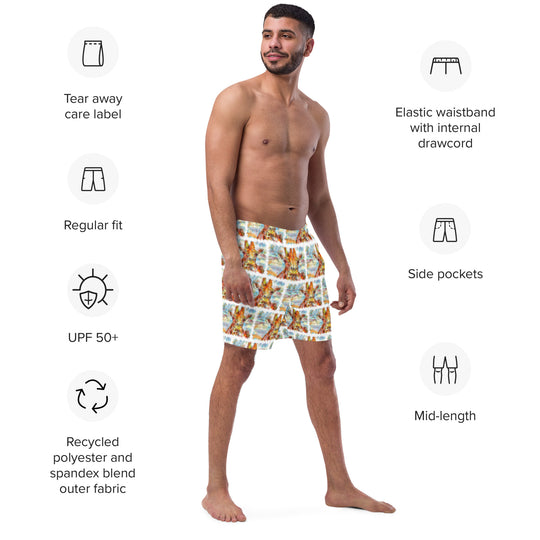 Men's swim trunks - Giraffe
