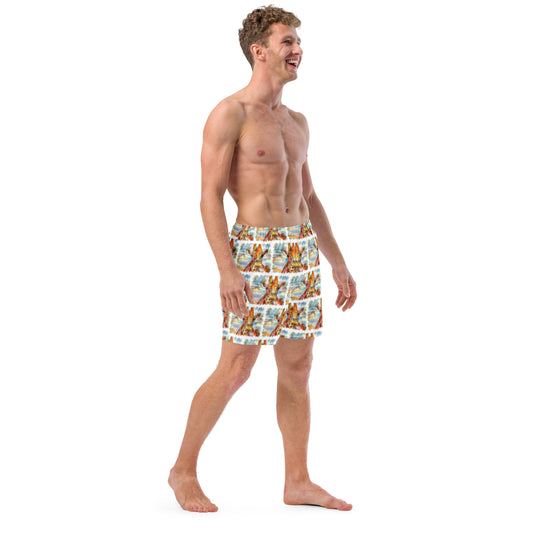 Men's swim trunks - Giraffe