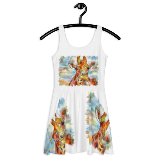 Skater Dress - Giraffe