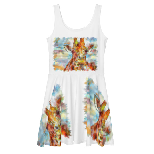 Skater Dress - Giraffe