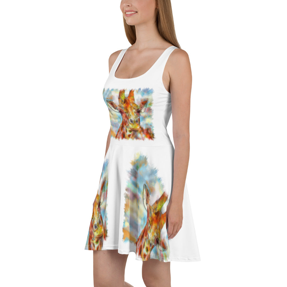 Skater Dress - Giraffe