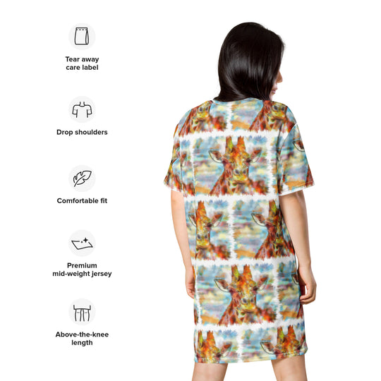 T-shirt dress - Giraffe