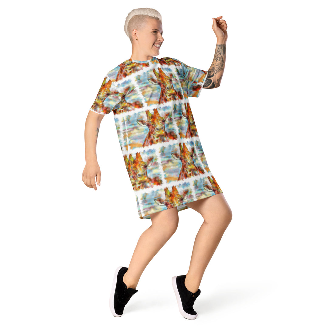 T-shirt dress - Giraffe