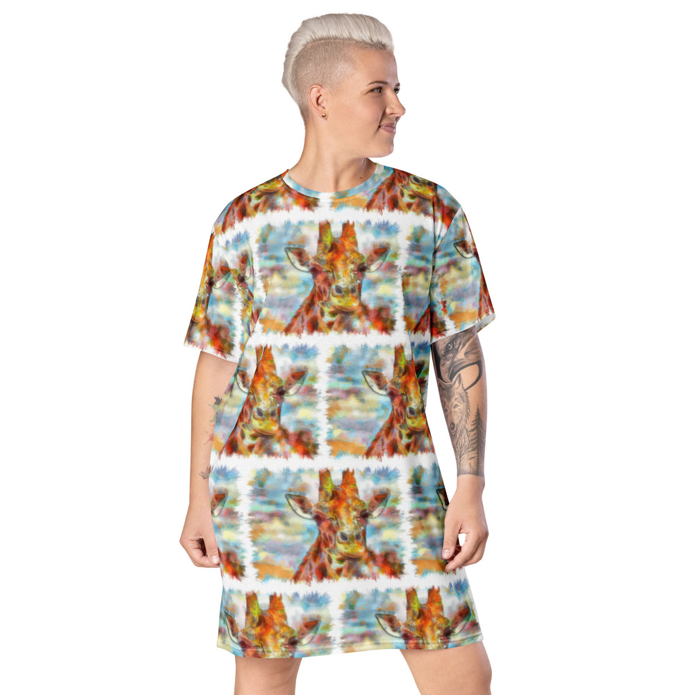 T-shirt dress - Giraffe