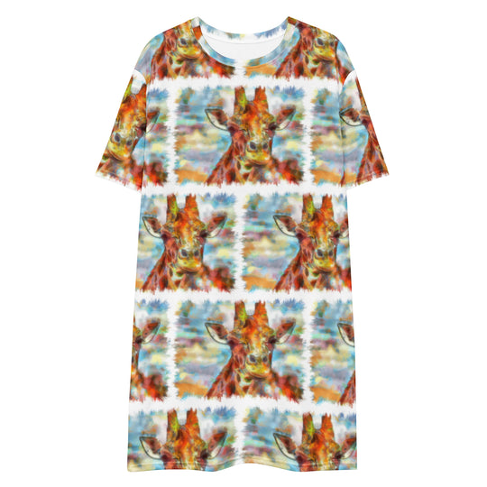T-shirt dress - Giraffe