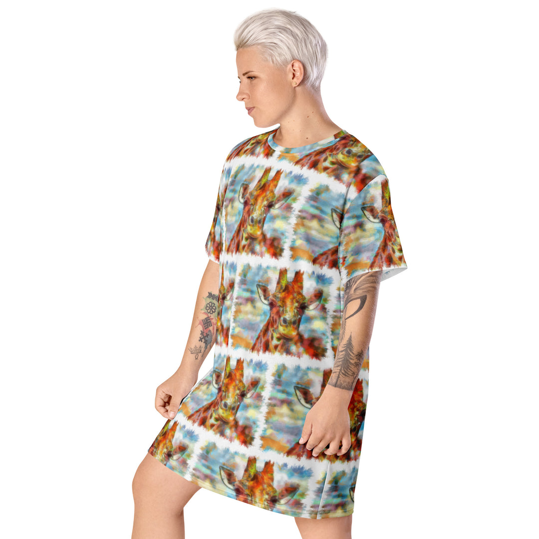 T-shirt dress - Giraffe