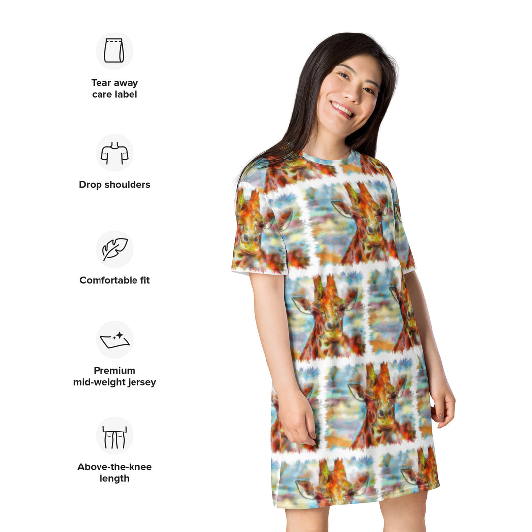 T-shirt dress - Giraffe