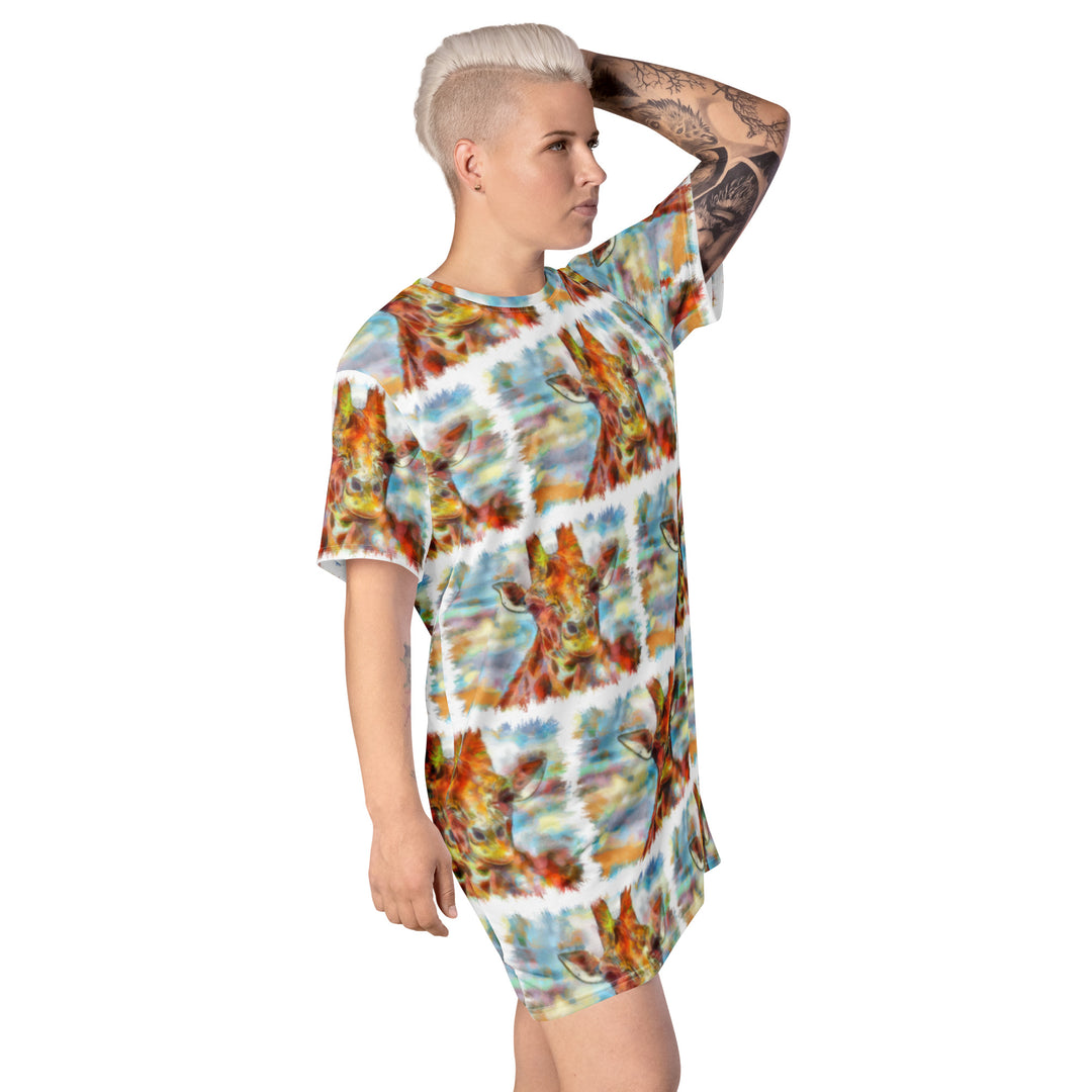 T-shirt dress - Giraffe
