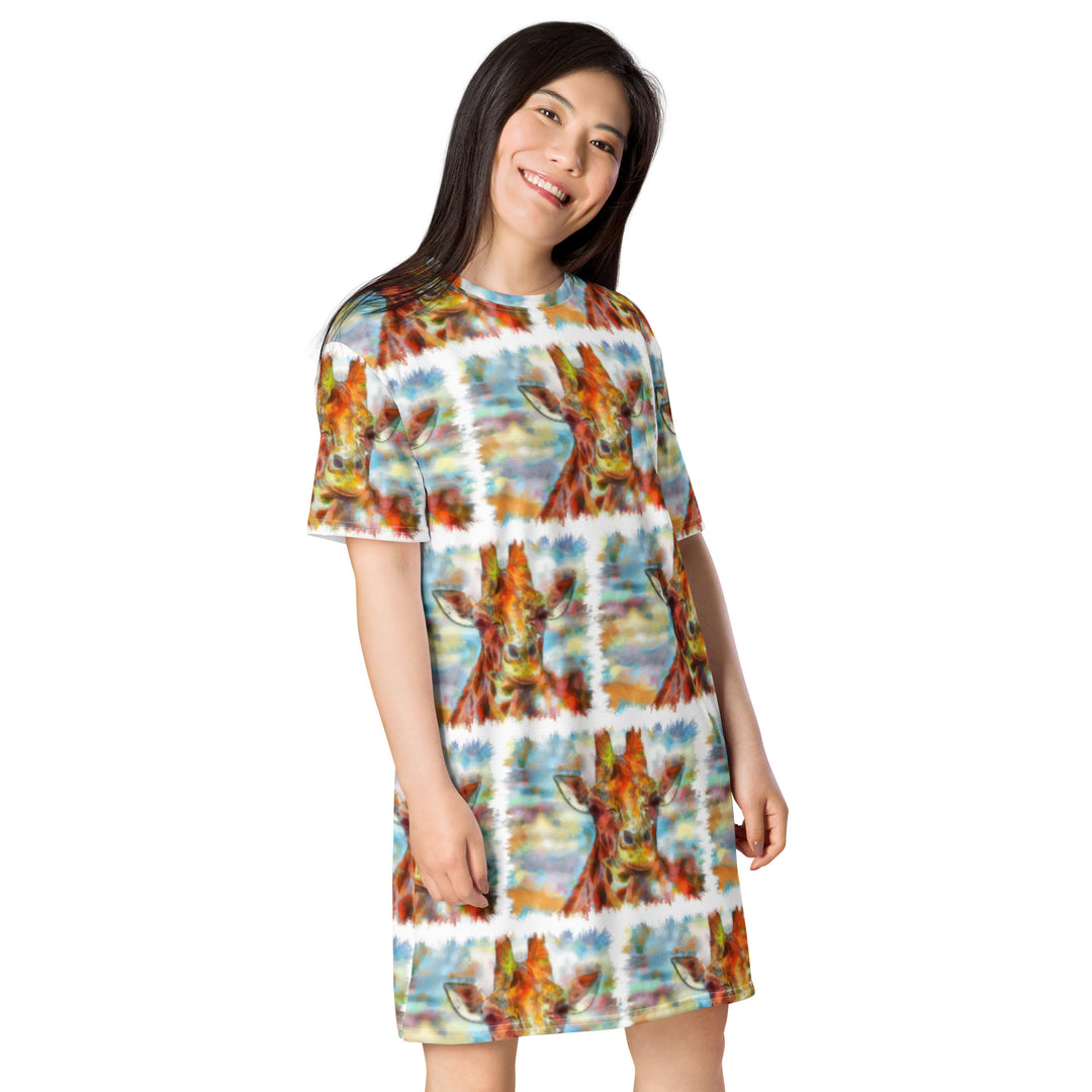 T-shirt dress - Giraffe