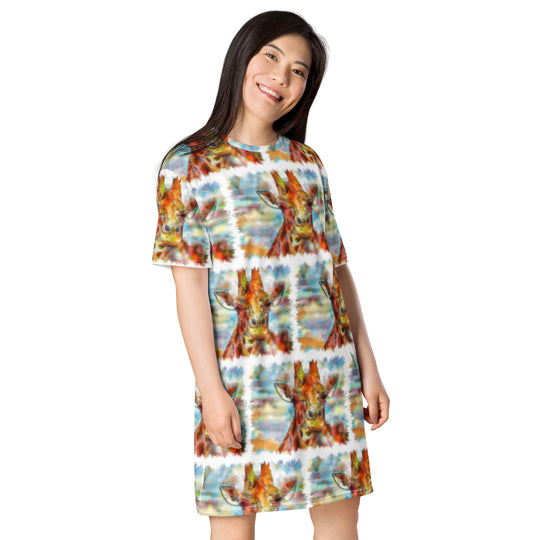 T-shirt dress - Giraffe