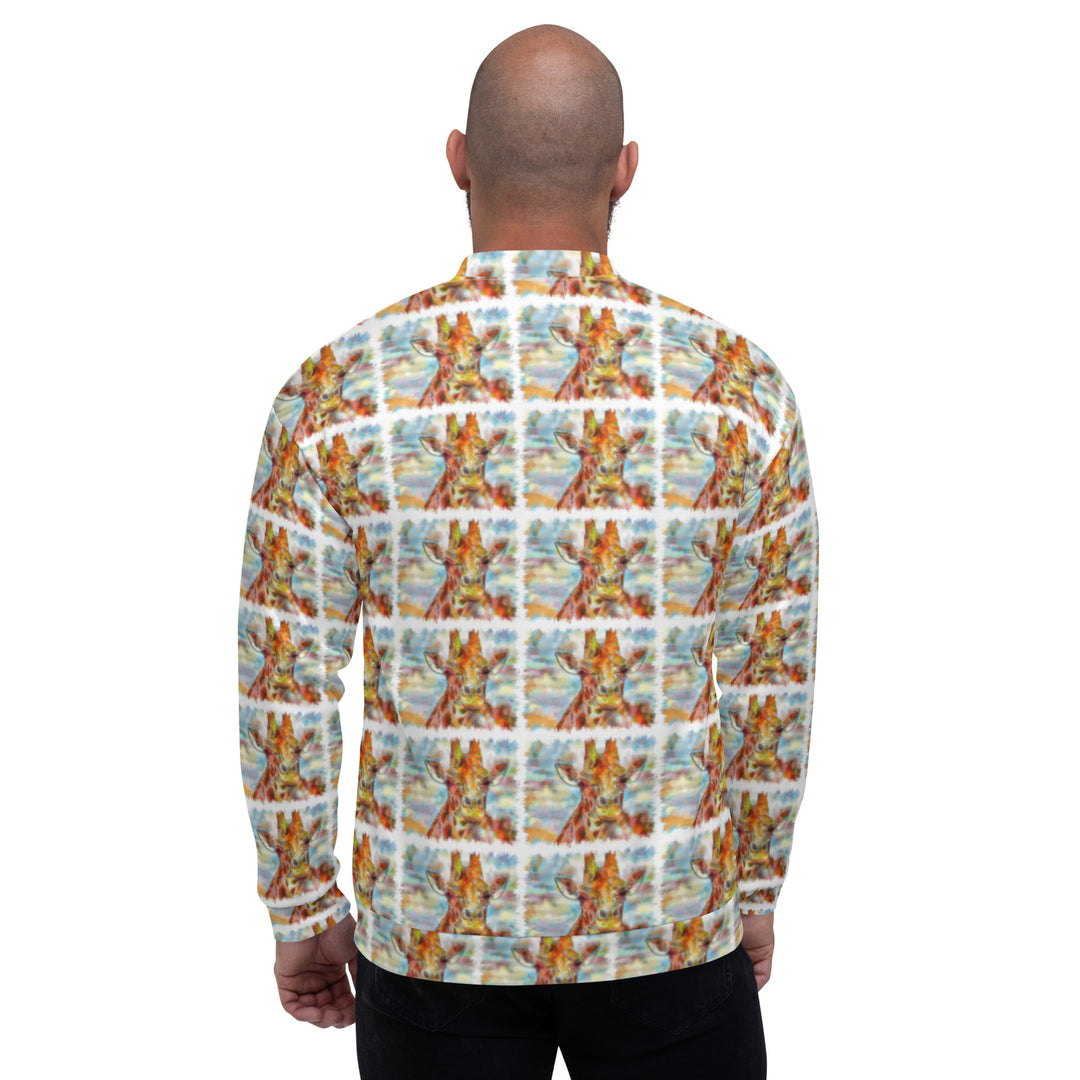 Unisex Bomber Jacket - Giraffe