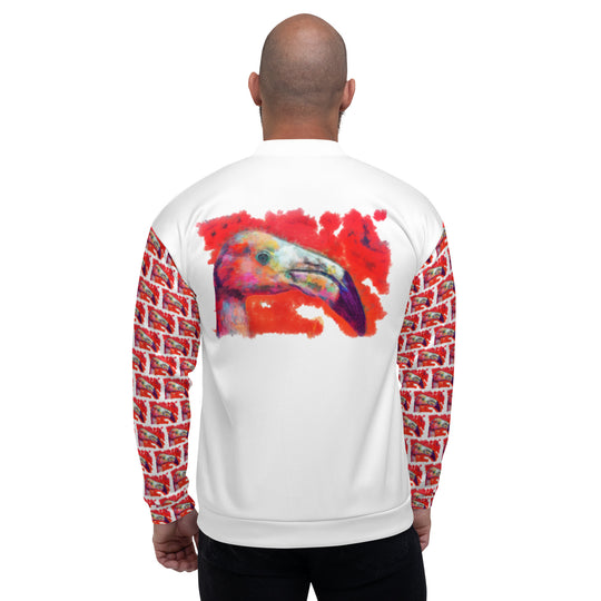 Unisex Bomber Jacket - Flamingo v3