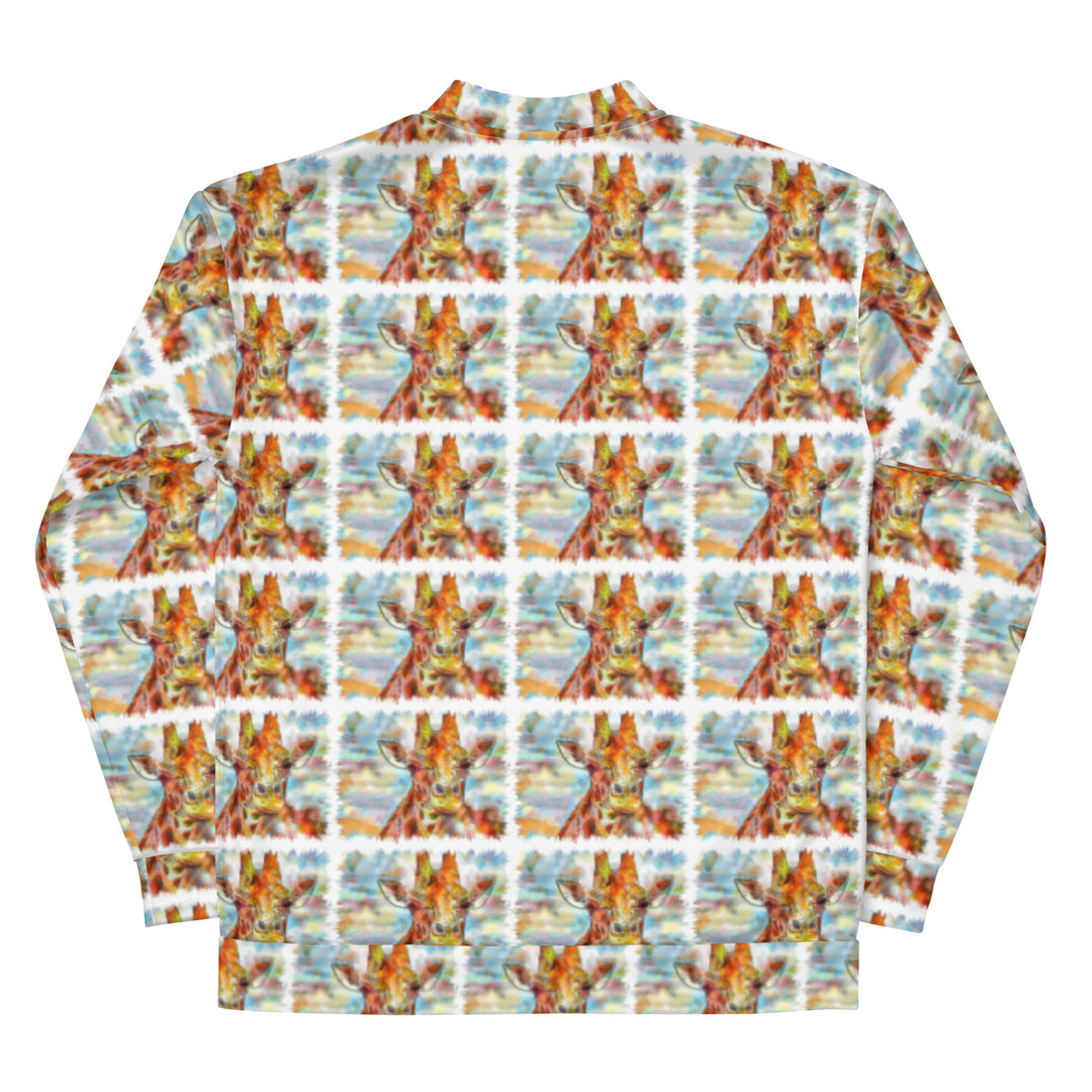 Unisex Bomber Jacket - Giraffe