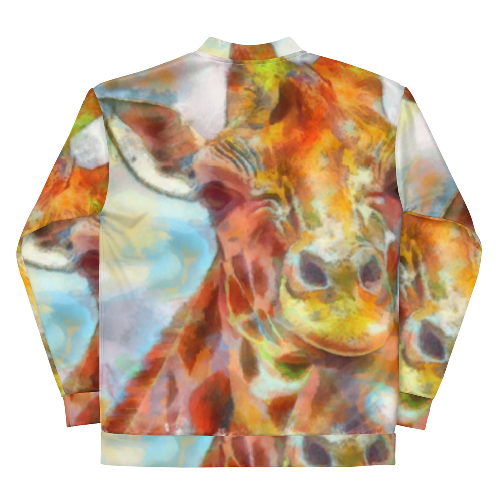 Unisex Bomber Jacket - Giraffe v3