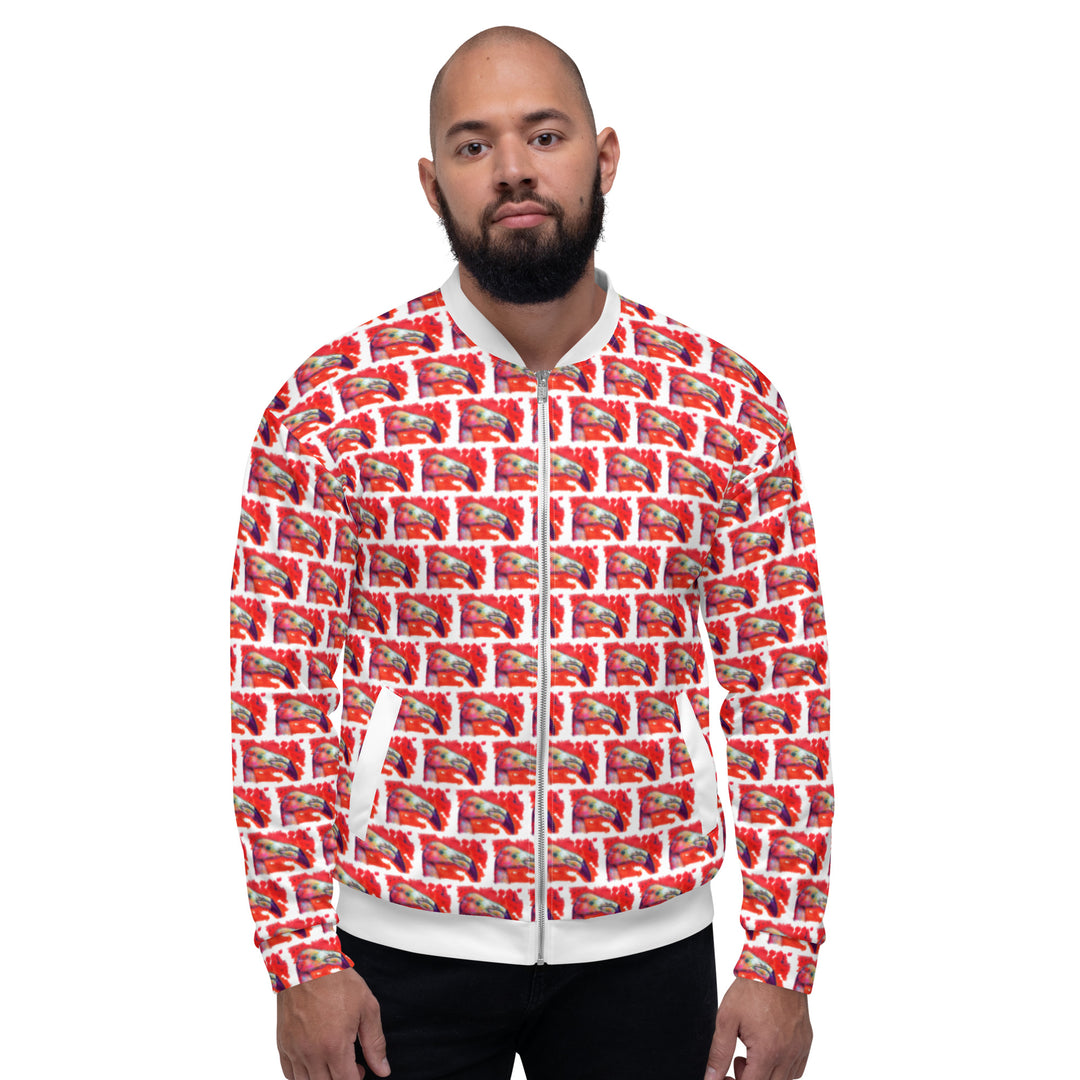 Unisex Bomber Jacket - Flamingo v3