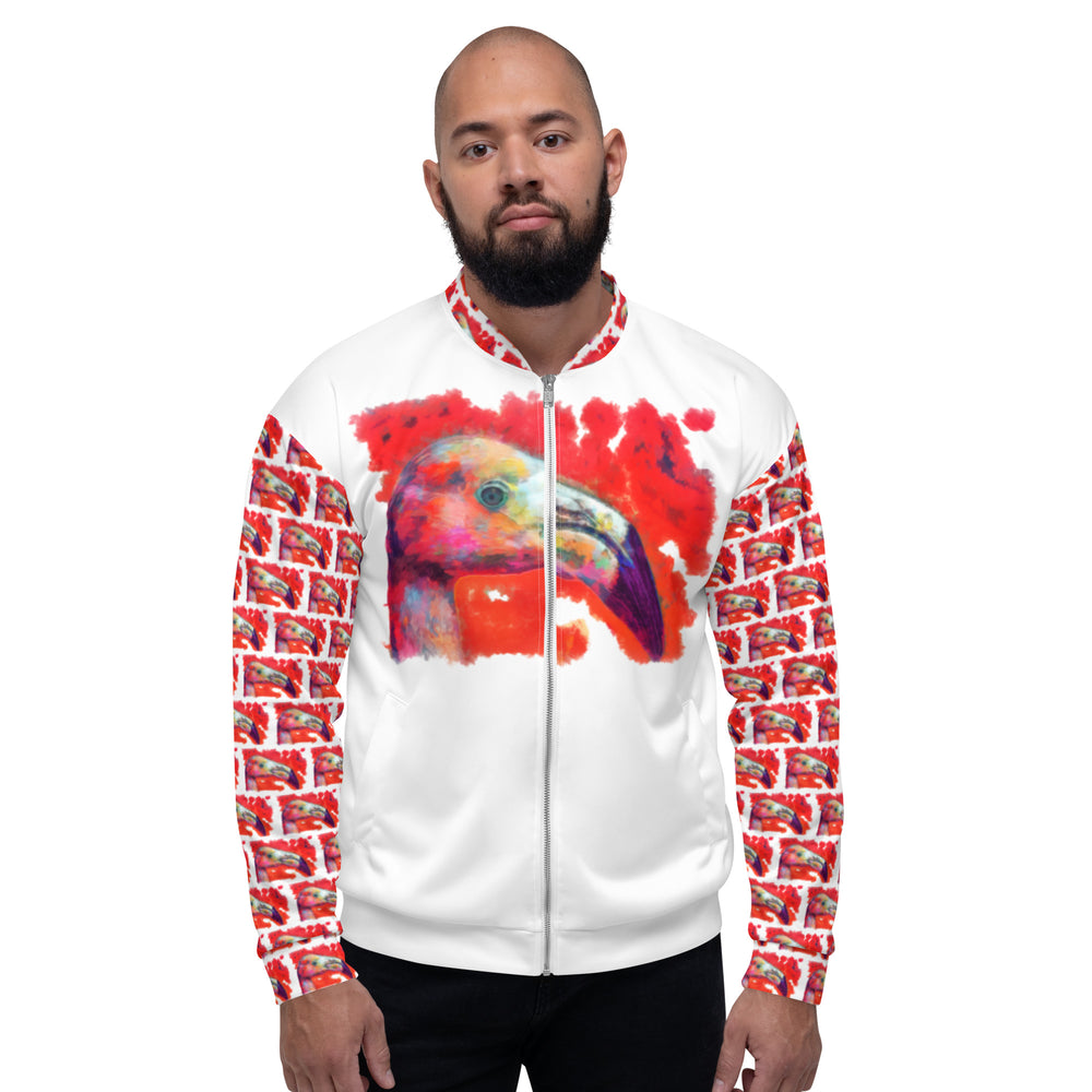 Unisex Bomber Jacket - Flamingo v2