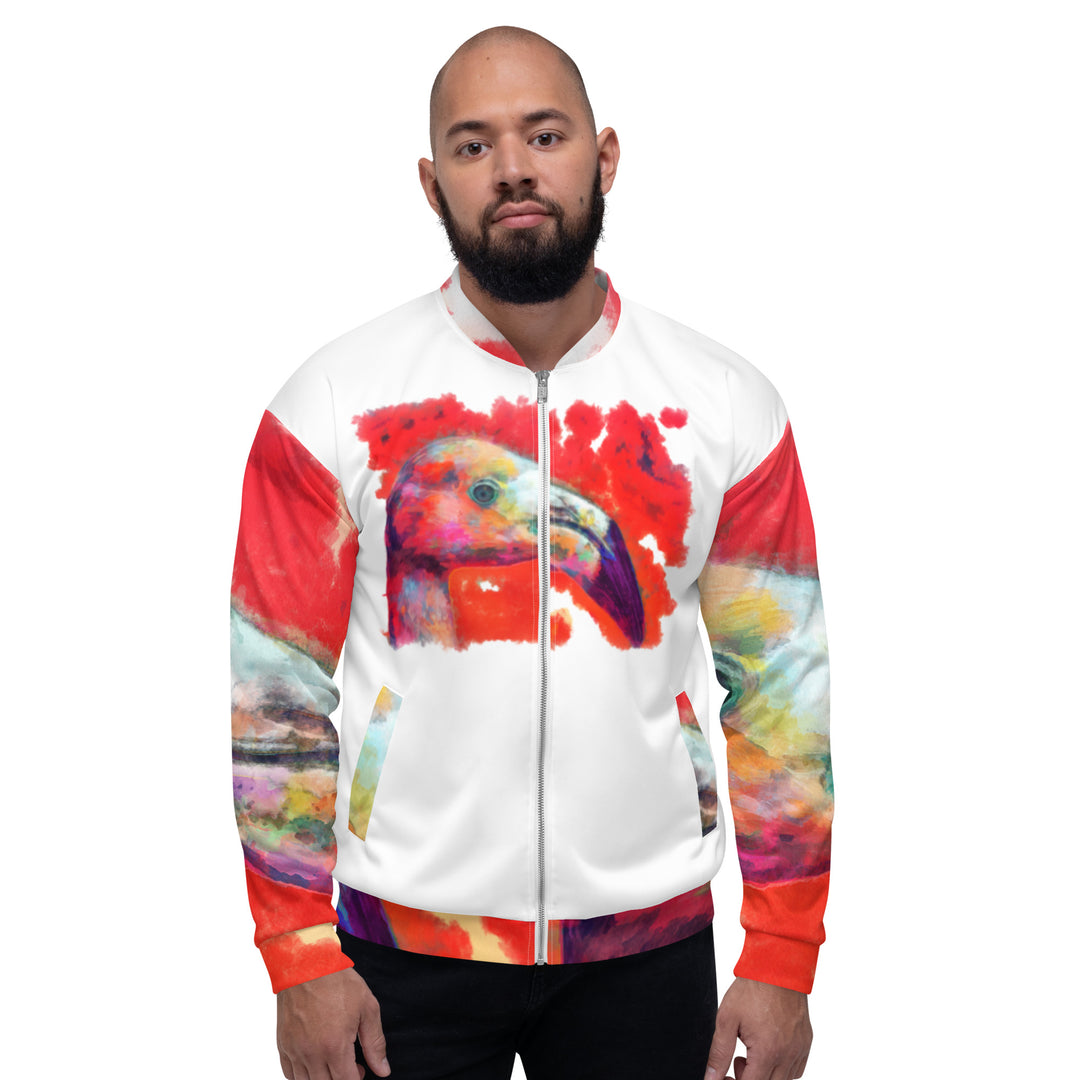 Unisex Bomber Jacket - Flamingo