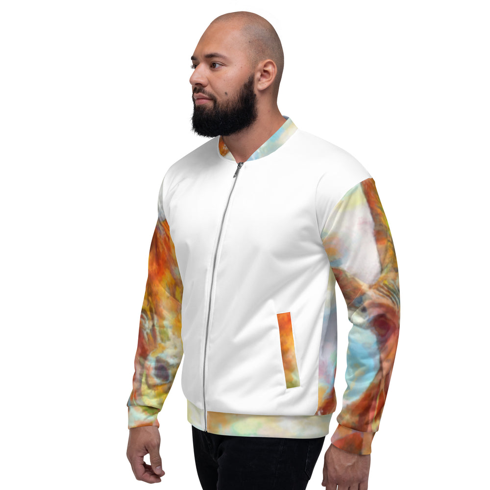 Unisex Bomber Jacket - Giraffe v2