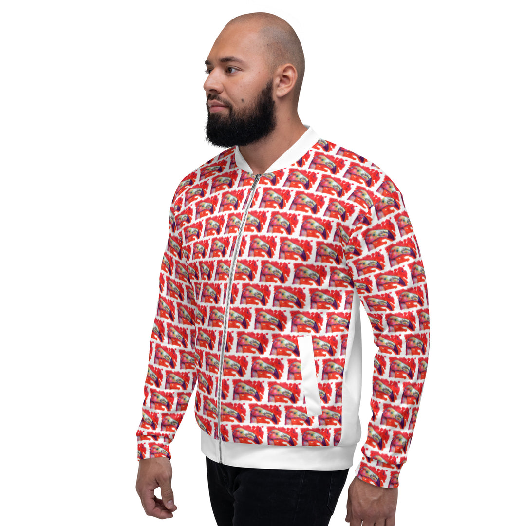 Unisex Bomber Jacket - Flamingo v3