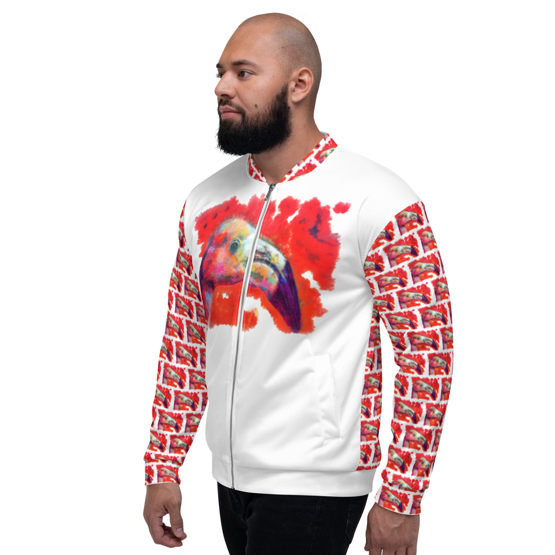 Unisex Bomber Jacket - Flamingo v2