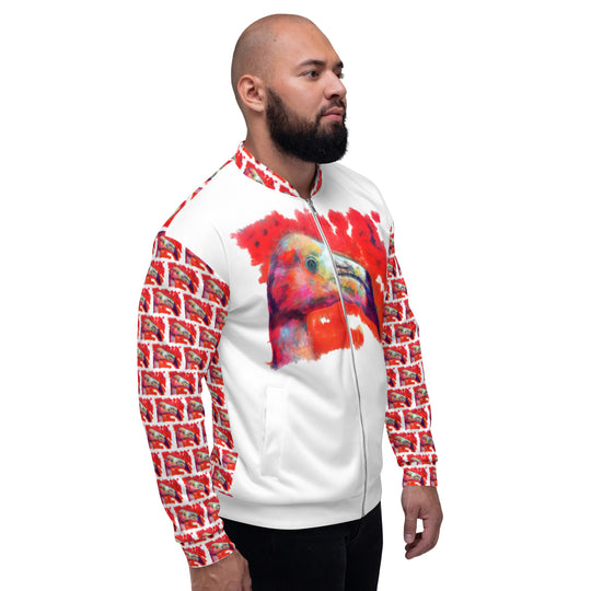 Unisex Bomber Jacket - Flamingo v2