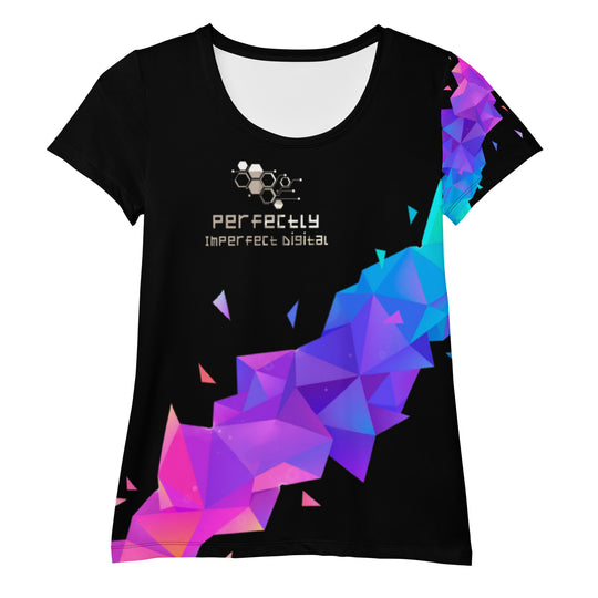 All-Over Print Women's Athletic T-shirt - PID