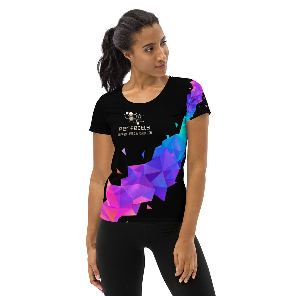 All-Over Print Women's Athletic T-shirt - PID