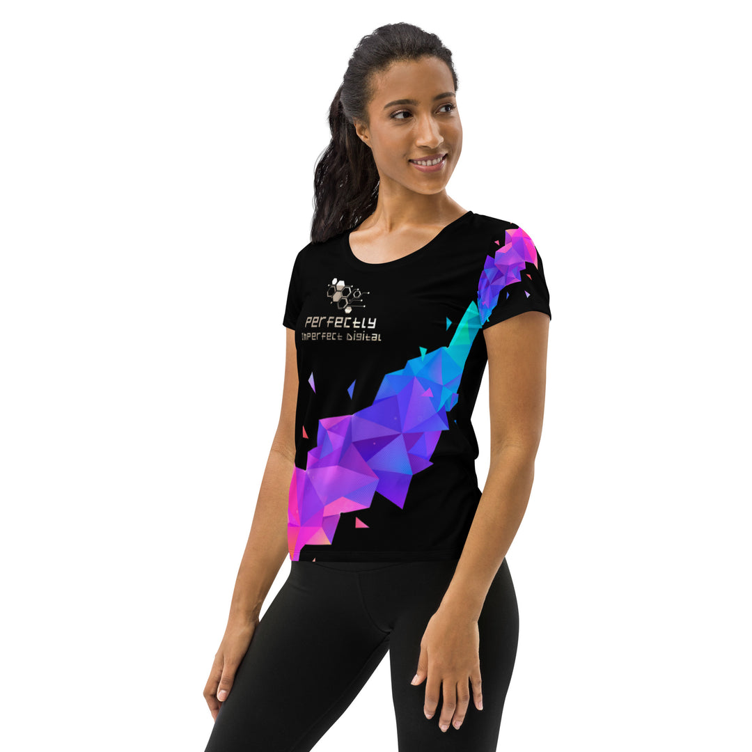 All-Over Print Women's Athletic T-shirt - PID