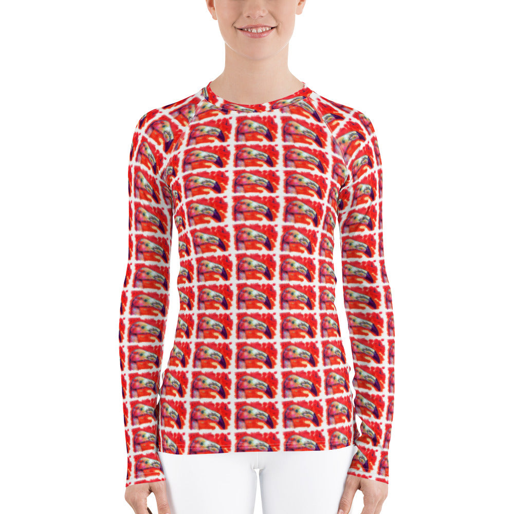Women's Rash Guard - Flamingo