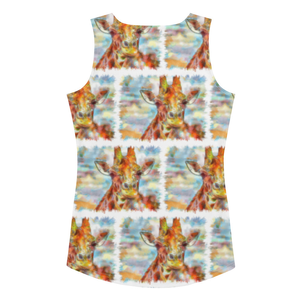 Sublimation Cut & Sew Tank Top - Giraffe
