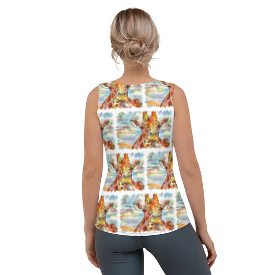 Sublimation Cut & Sew Tank Top - Giraffe