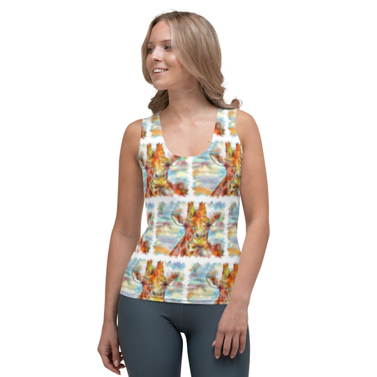 Sublimation Cut & Sew Tank Top - Giraffe