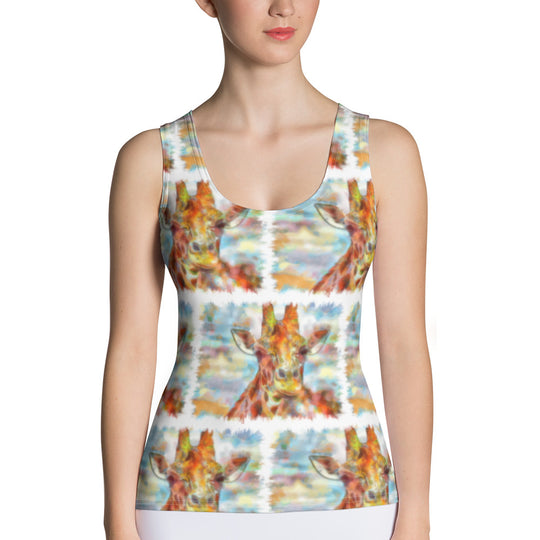 Sublimation Cut & Sew Tank Top - Giraffe