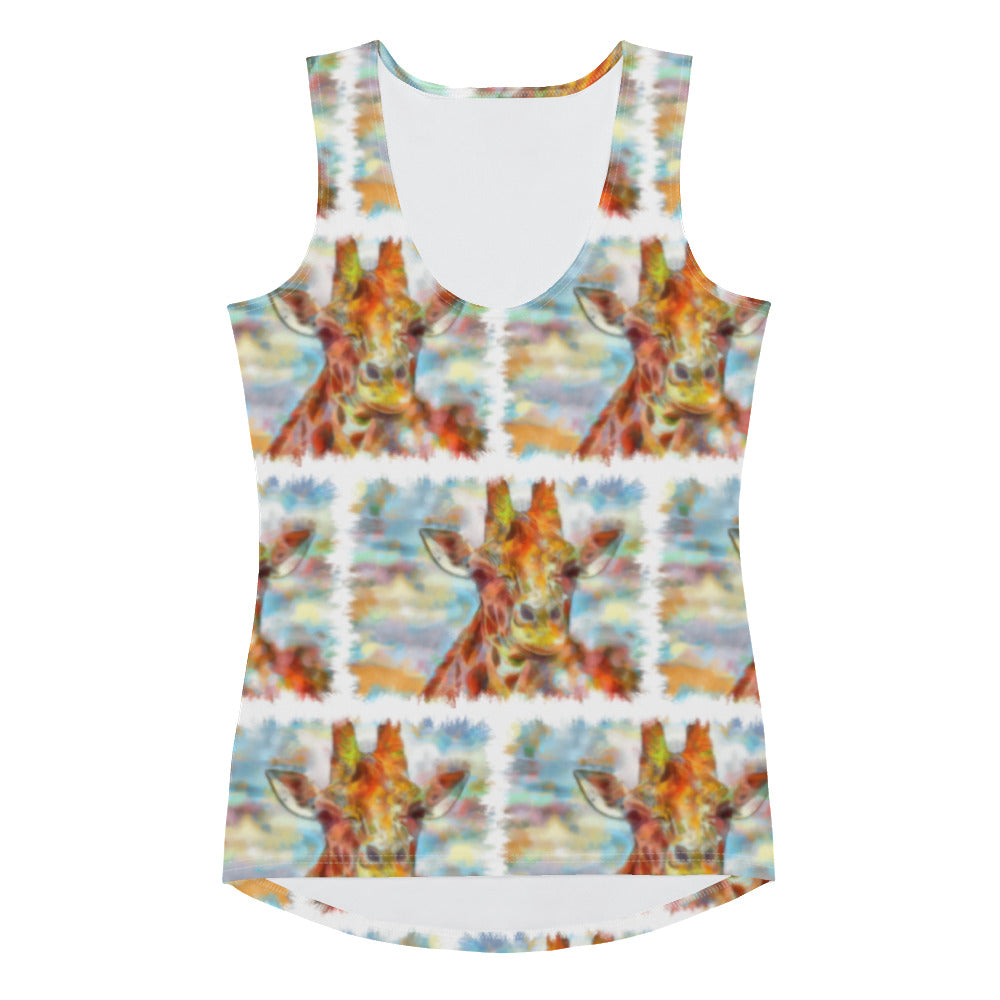 Sublimation Cut & Sew Tank Top - Giraffe