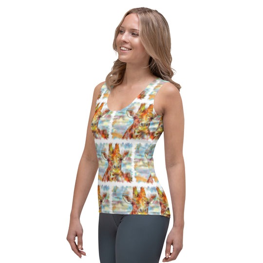 Sublimation Cut & Sew Tank Top - Giraffe