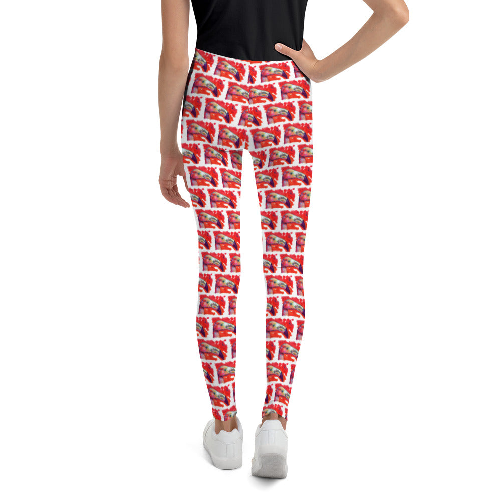 Youth Leggings - Flamingo