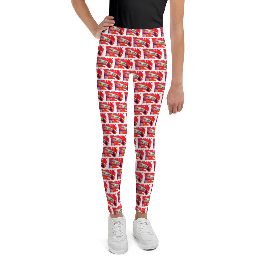 Youth Leggings - Flamingo