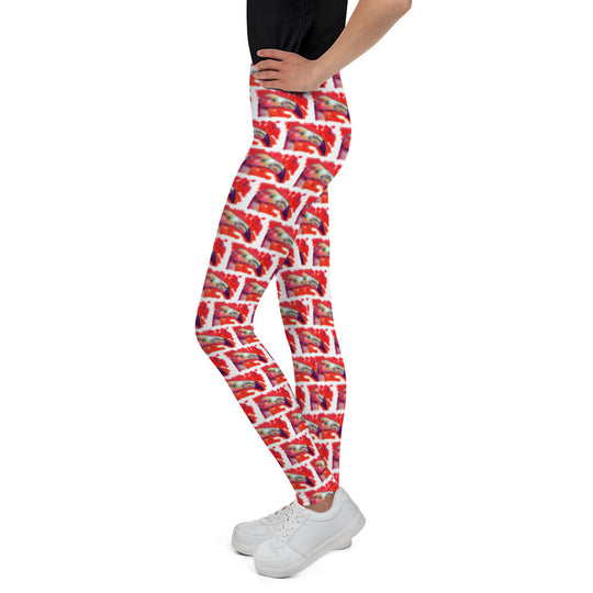 Youth Leggings - Flamingo