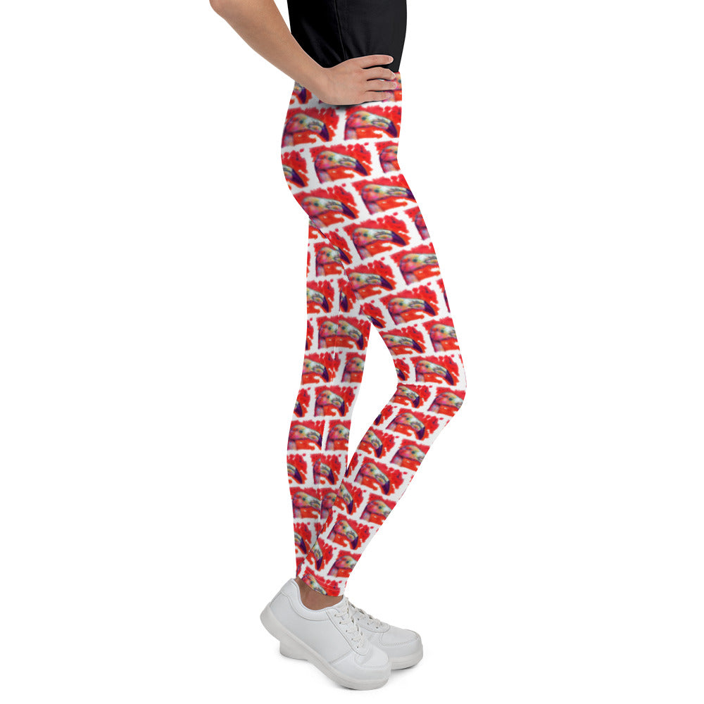 Youth Leggings - Flamingo