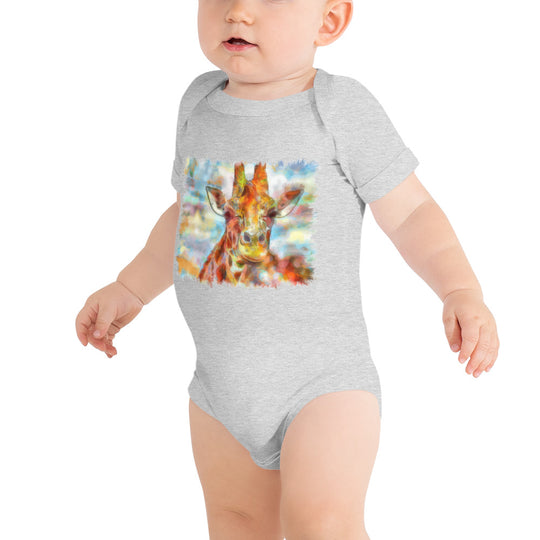 Baby short sleeve one piece - Giraffe