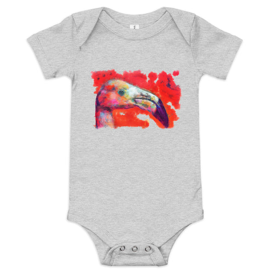 Baby short sleeve one piece - Flamingo